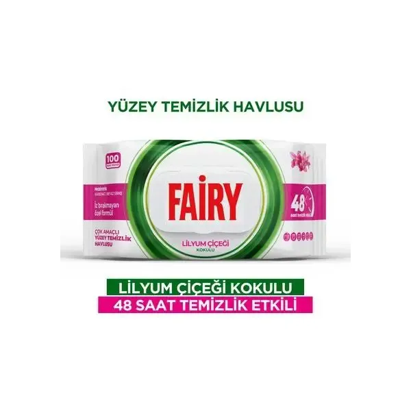Fairy Power Wipes 100 szt – nawilżane chusteczki czyszczące
